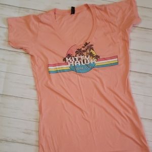 Women's fitted V Neck Tee shirt